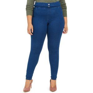 Hue Women’s Original Smoothing Plus Size Denim Leggings Very Stretchy